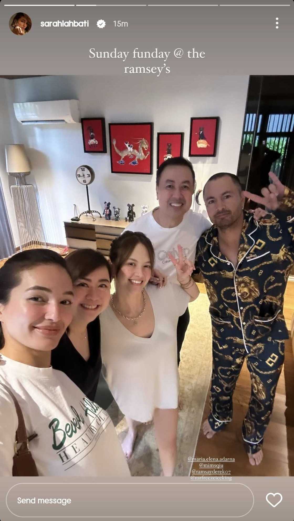 Sarah Lahbati hangs out with Ellen Adarna, Derek Ramsay Sarah Lahbati hangs out with Ellen Adarna, Derek Ramsay
