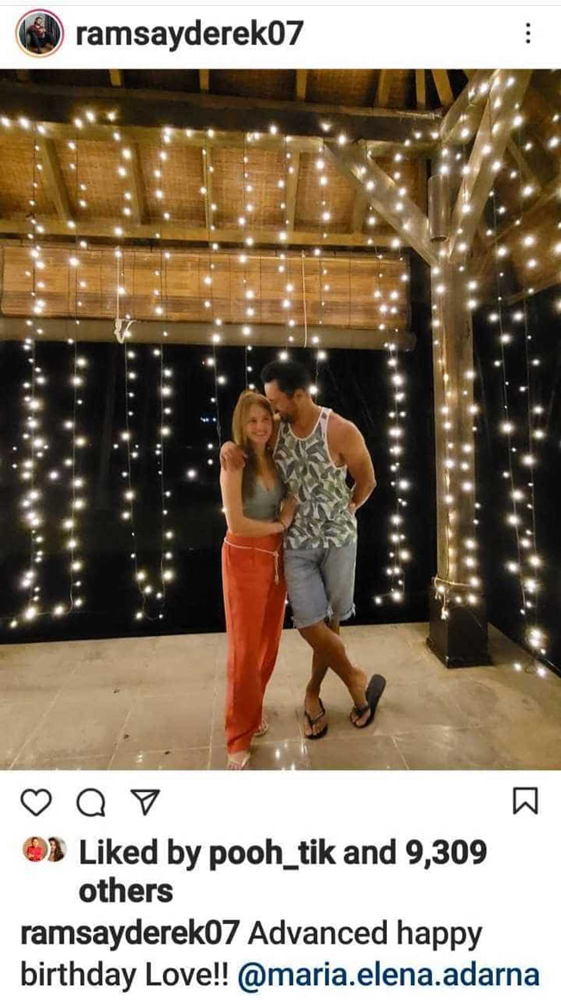 Derek Ramsay posts advanced birthday greeting for Ellen Adarna Derek Ramsay posts advanced birthday greeting for Ellen Adarna