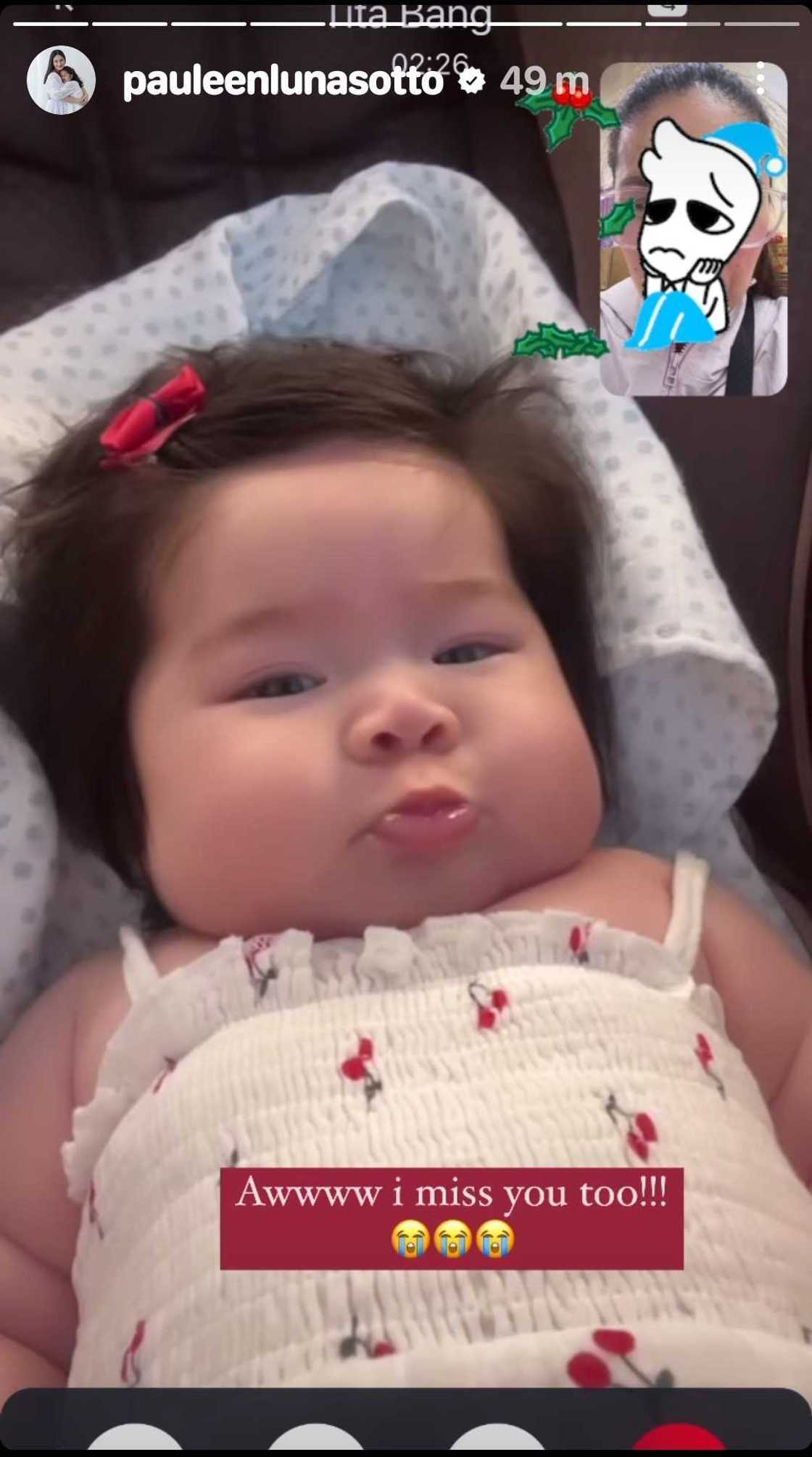 Pauleen Luna shares heartwarming video call moment with Baby Mochi Pauleen Luna shares heartwarming video call moment with Baby Mochi