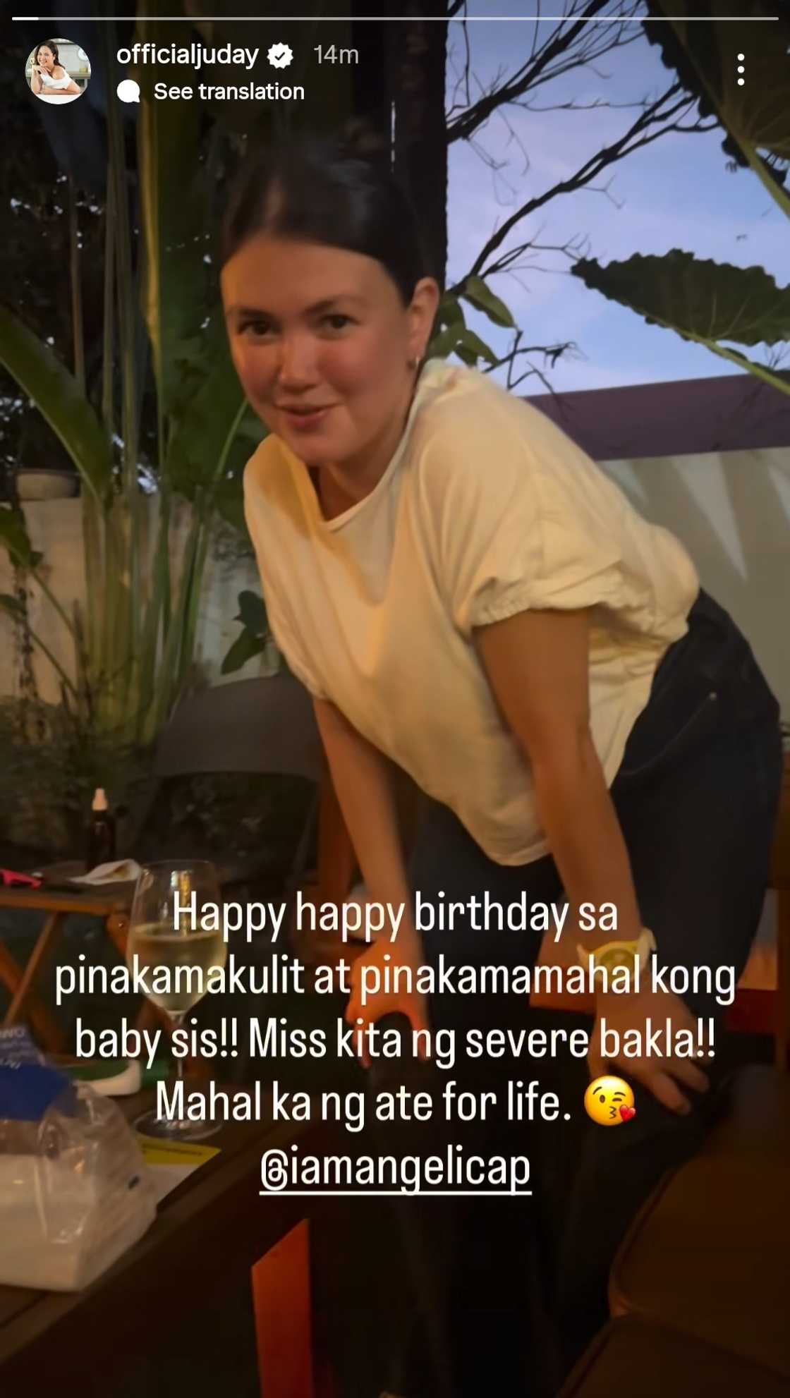 Judy Ann Santos, may sweet na pagbati kay Angelica Panganiban: "Mahal ka ng ate for life" Judy Ann Santos, may sweet na pagbati kay Angelica Panganiban: "Mahal ka ng ate for life"