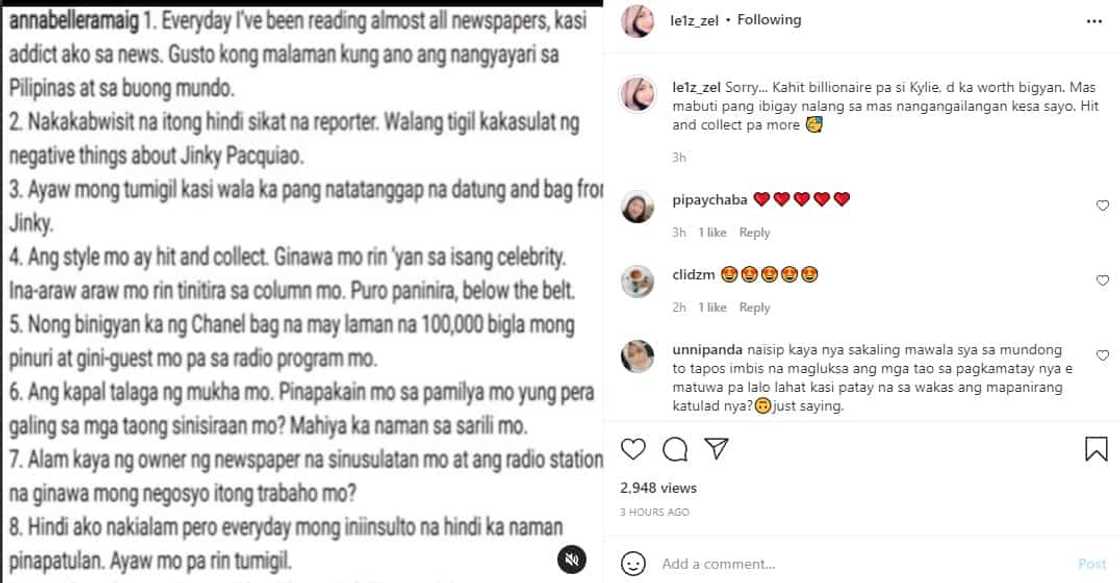Kylie Padilla’s mom takes swipe at reporter who allegedly likes getting gifts from celebs Kylie Padilla’s mom takes swipe at reporter who allegedly likes getting gifts from celebs