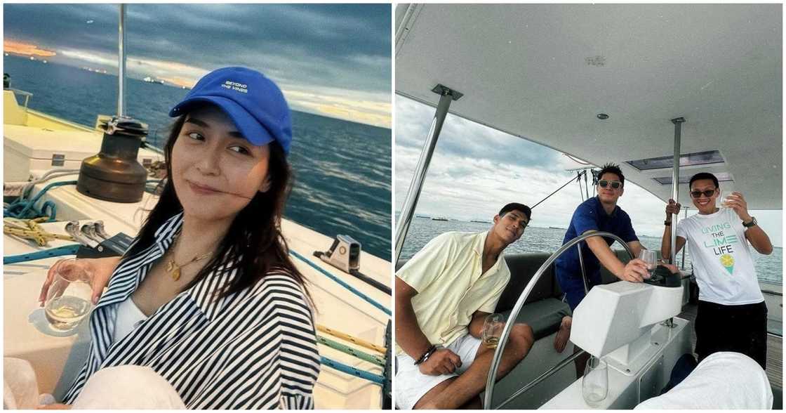 Kathryn Bernardo, may pasilip sa kanyang yacht party kasama ang mga kaibigan