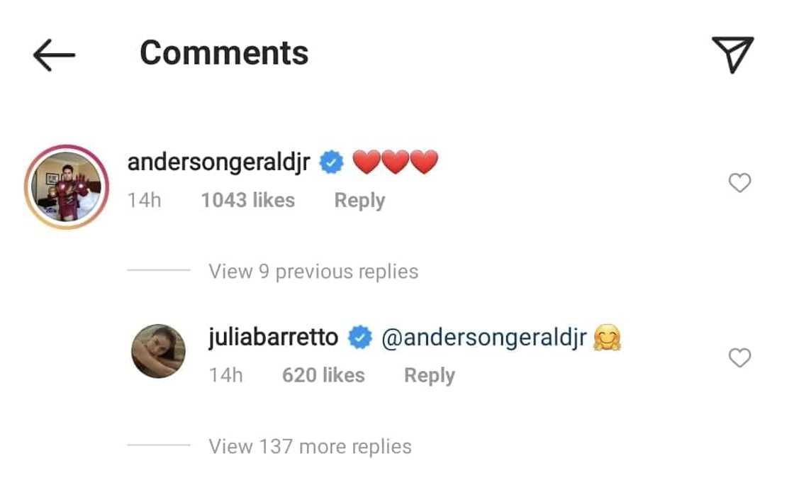 Gerald Anderson, nabighani at napa-react sa mga bagong selfie ni Julia Barretto Gerald Anderson, nabighani at napa-react sa mga bagong selfie ni Julia Barretto