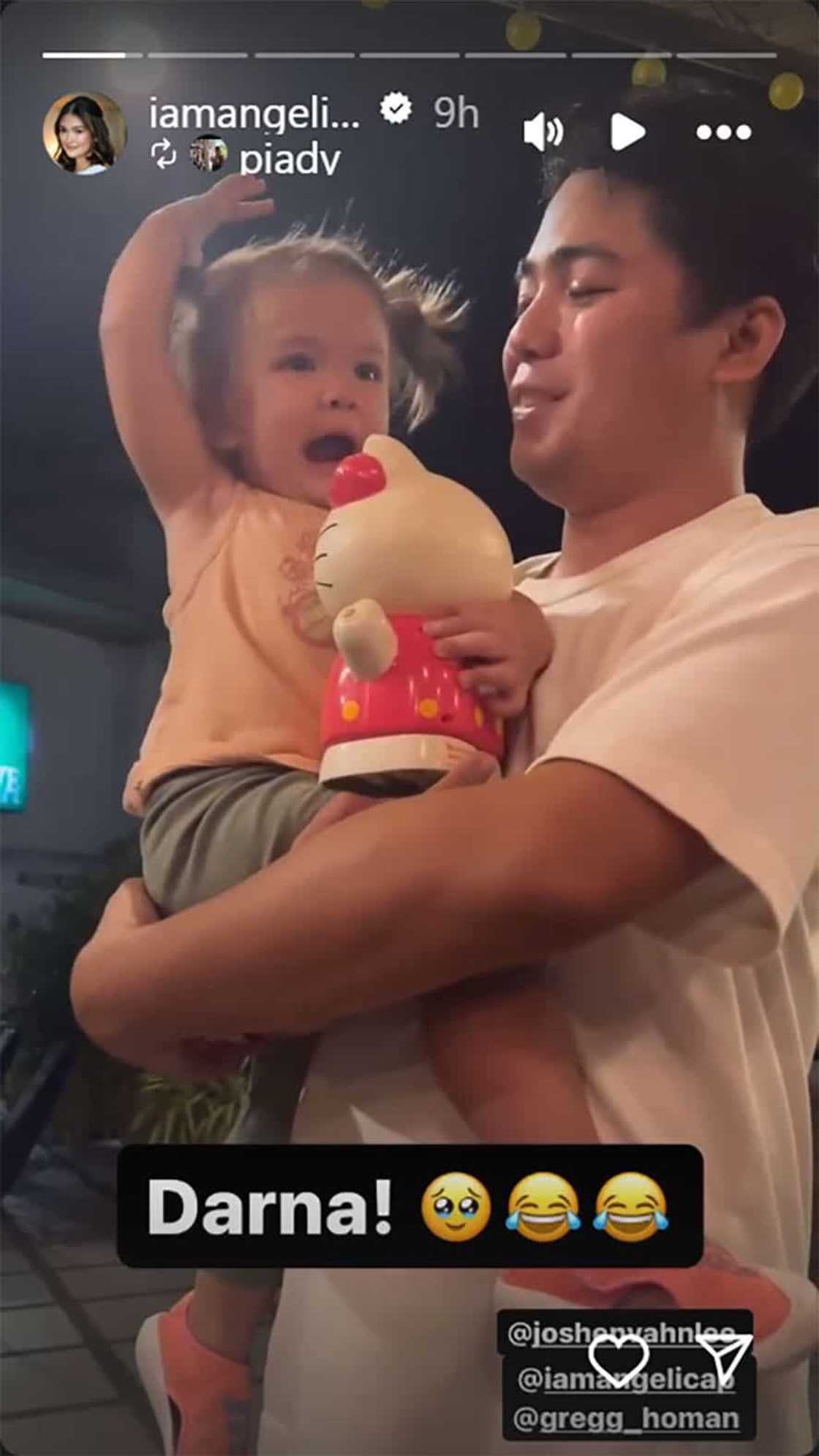 Angelica Panganiban, shinare cute na video ni Baby Bean na nag-ala superhero