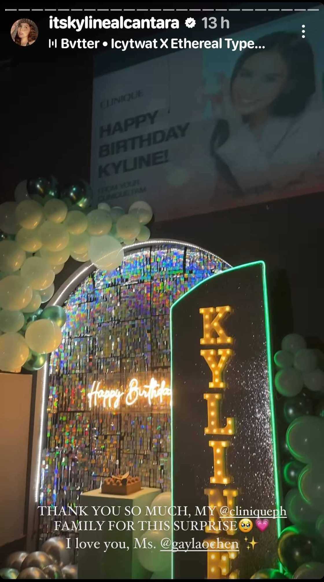 Kyline Alcantara, pasilip sa surprise birthday celebration para sa kanya, viral