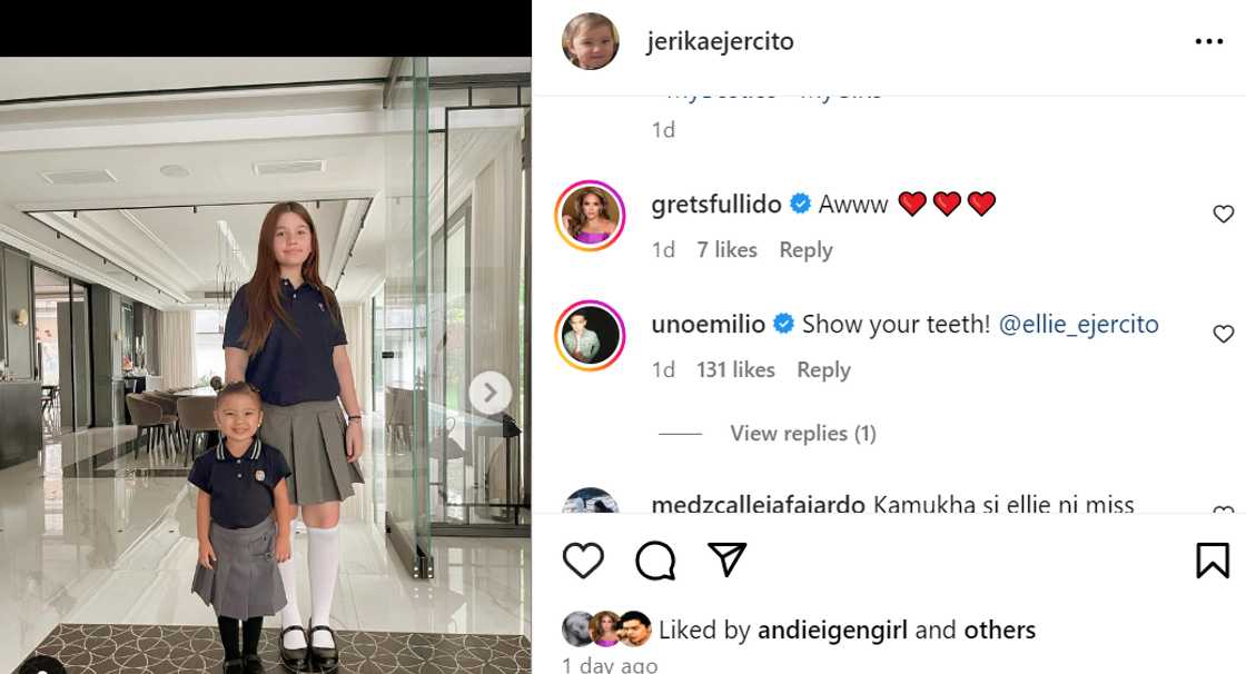 Jake Ejercito, nag-react sa picture ni Ellie na nakasuot ng school uniform