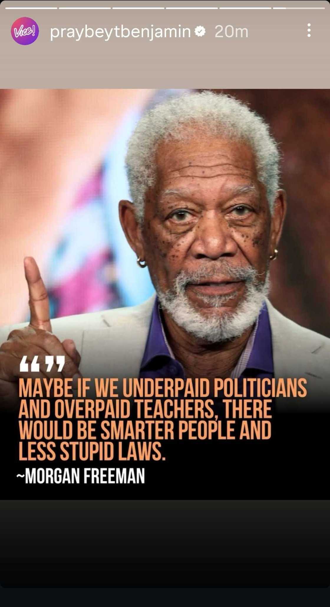 Vice Ganda reposts buzz-worthy quote about politicians and teachers Vice Ganda reposts buzz-worthy quote about politicians and teachers