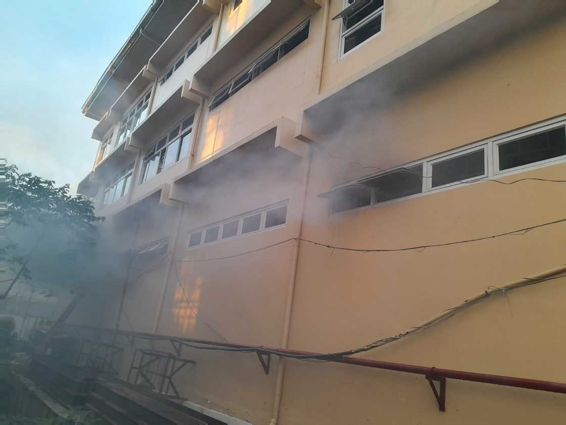Fire incident reported at DPWH regional office in Baguio City Fire incident reported at DPWH regional office in Baguio City