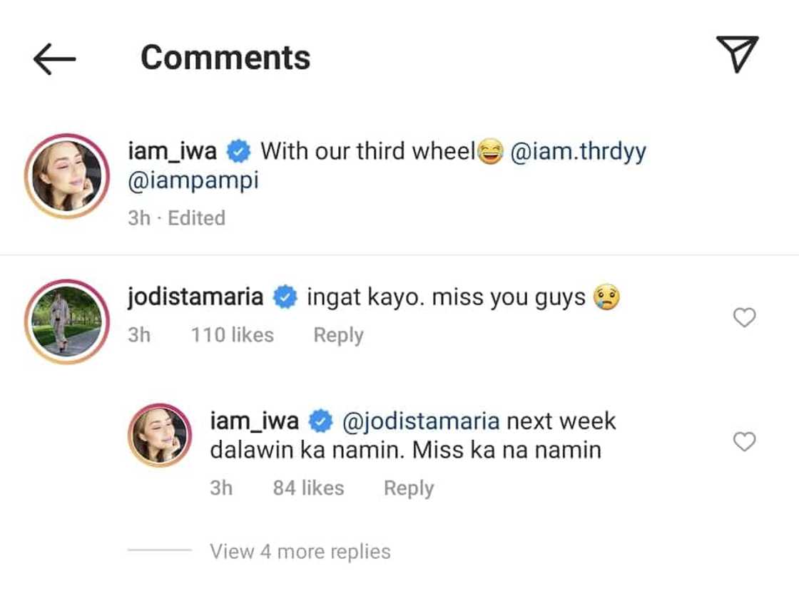 Iwa Moto posts sweet selfie with Pampi Lacson; Jodi Sta. Maria reacts Iwa Moto posts sweet selfie with Pampi Lacson; Jodi Sta. Maria reacts