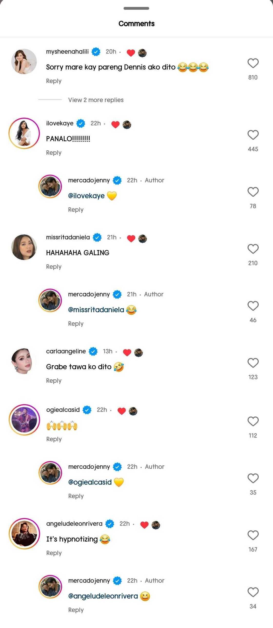 Celebrities, naaliw sa pagkasa nina Jennylyn Mercado at Dennis Trillo sa 'Coincidance' Celebrities, naaliw sa pagkasa nina Jennylyn Mercado at Dennis Trillo sa 'Coincidance'