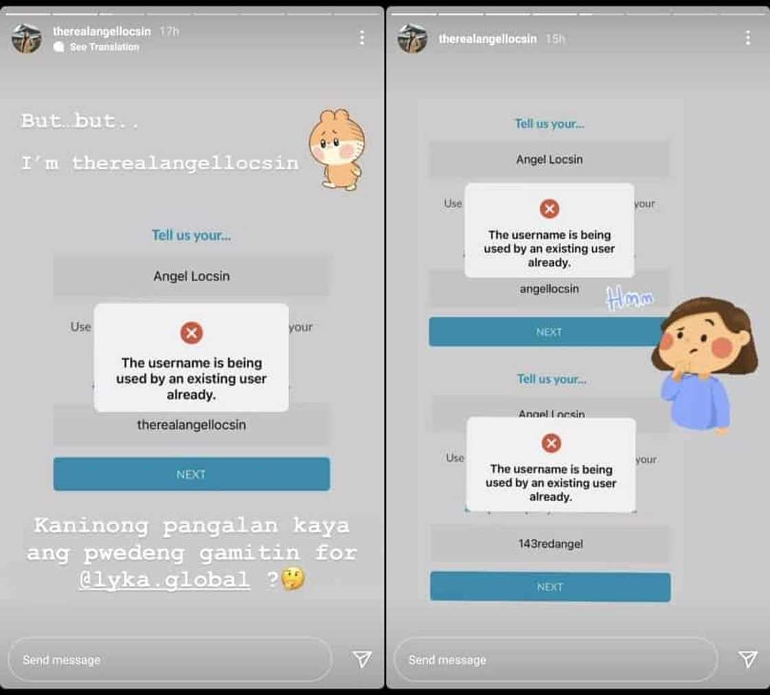 Angel Locsin, humingi ng sorry sa netizen na kumuha ng kanyang username sa Lyka Angel Locsin, humingi ng sorry sa netizen na kumuha ng kanyang username sa Lyka