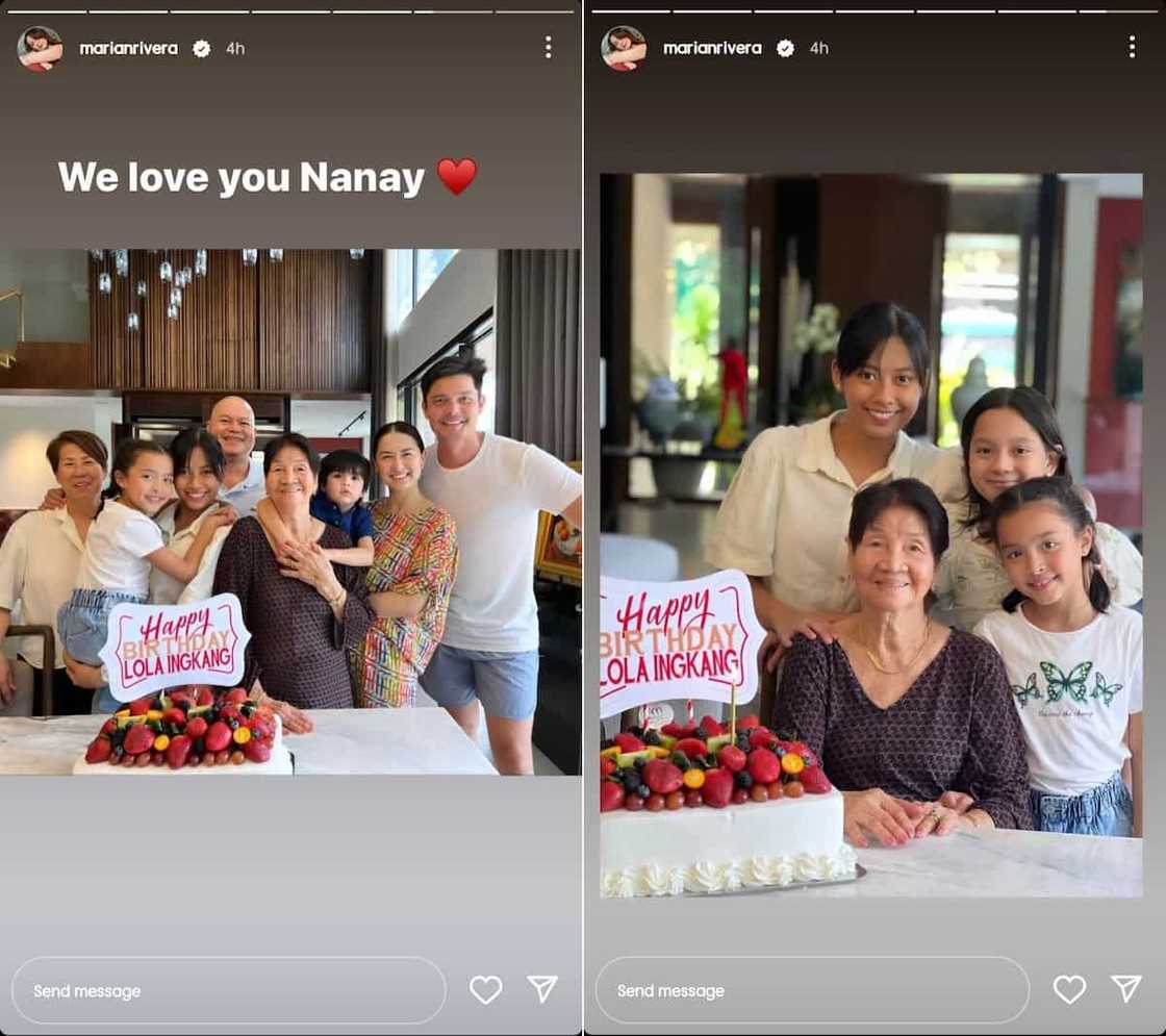 Marian Rivera shares wonderful snaps from Lola Ingkang's birthday Marian Rivera shares wonderful snaps from Lola Ingkang's birthday