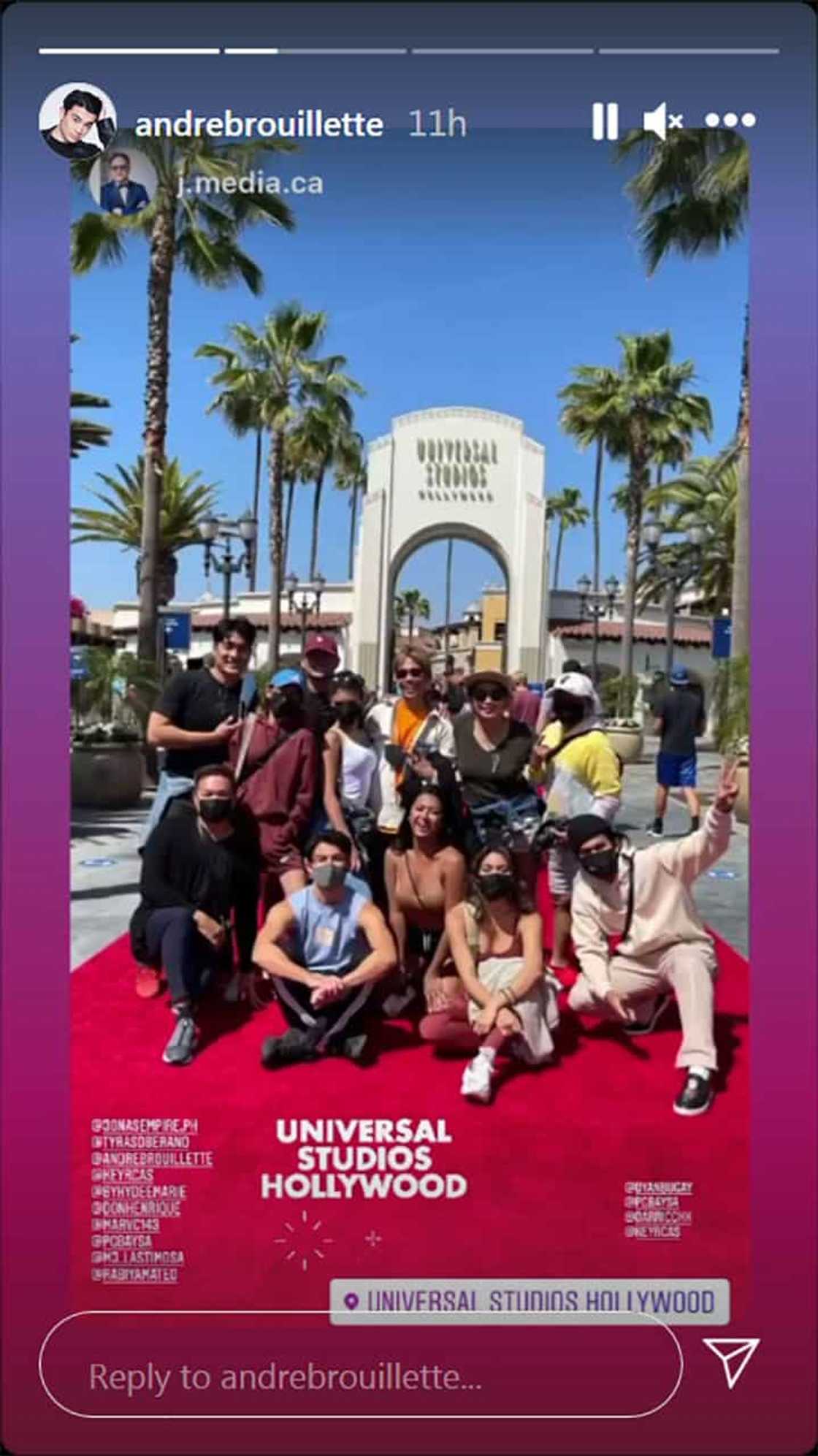 André Brouillette, nagpost ng group photo na kasama si Rabiya Mateo sa Universal Studios sa Hollywood André Brouillette, nagpost ng group photo na kasama si Rabiya Mateo sa Universal Studios sa Hollywood
