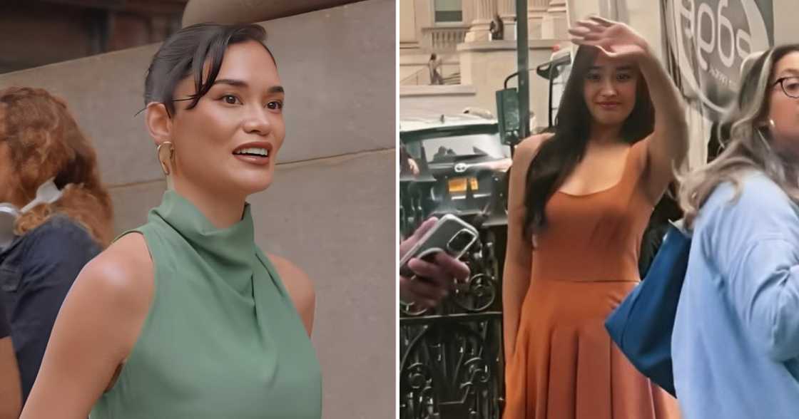 Pia Wurtzbach, napasigaw ng "I love you" nang makita si Liza Soberano sa NYFW Pia Wurtzbach, napasigaw ng "I love you" nang makita si Liza Soberano sa NYFW