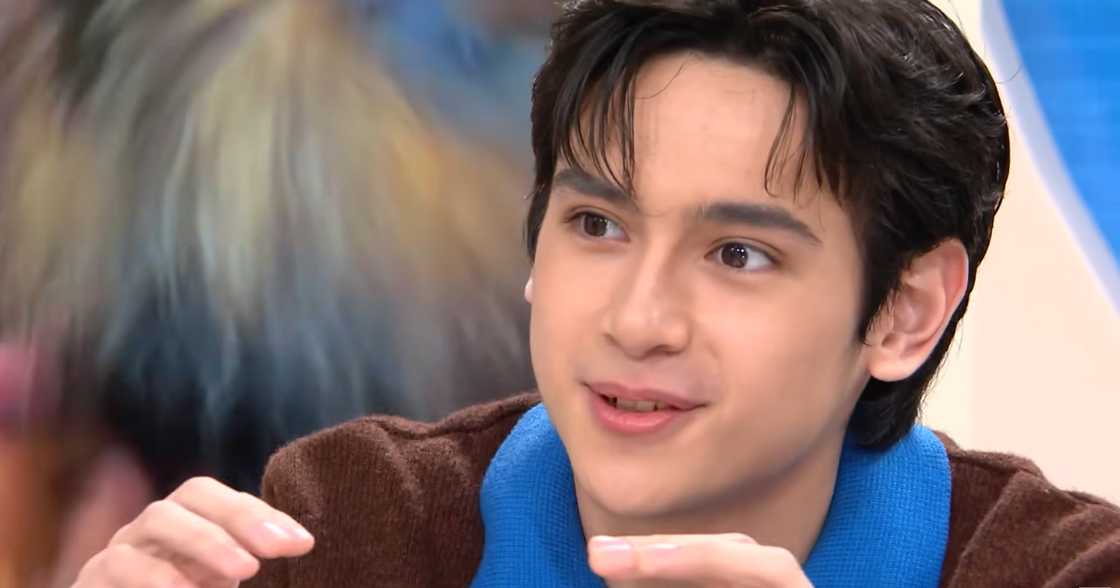 Heath Jornales, nagbigay ng espesyal na regalo kay Caprice Cayetano sa huling taping day (Screenshot from Fast Talk with Boy Abunda via GMA Network)
