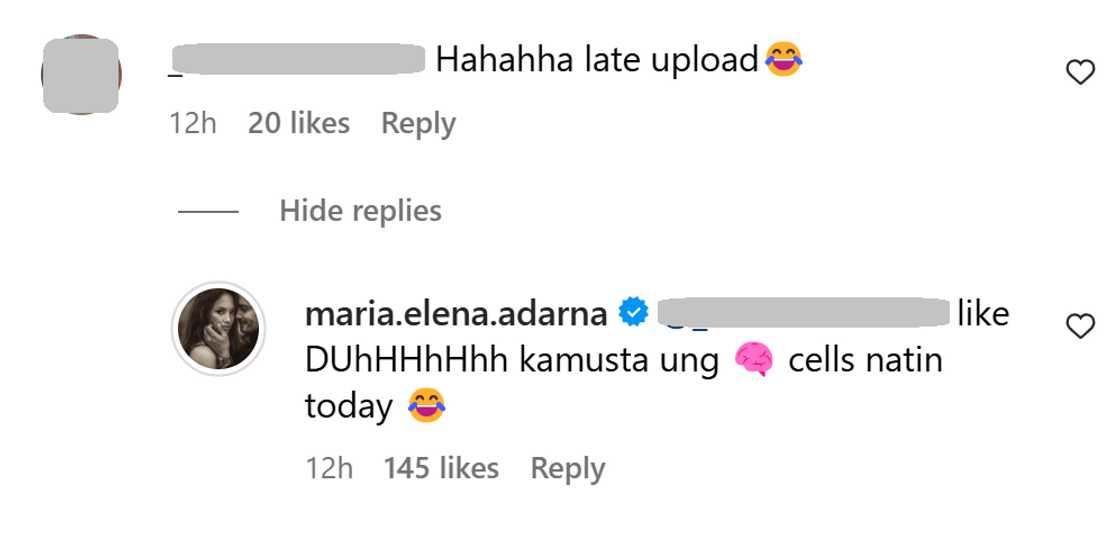 Ellen Adarna, may prangkang reply sa "late upload" comment sa baby bump photos niya