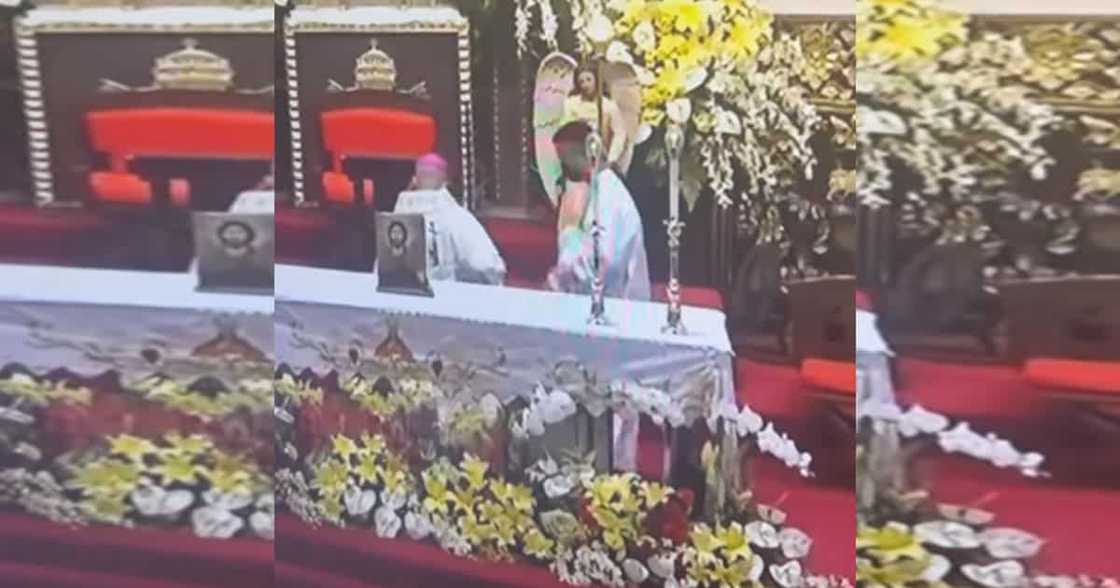 Kwelang video ng isang pari na tila binatukan ang sakristan habang nasa altar, viral Kwelang video ng isang pari na tila binatukan ang sakristan habang nasa altar, viral