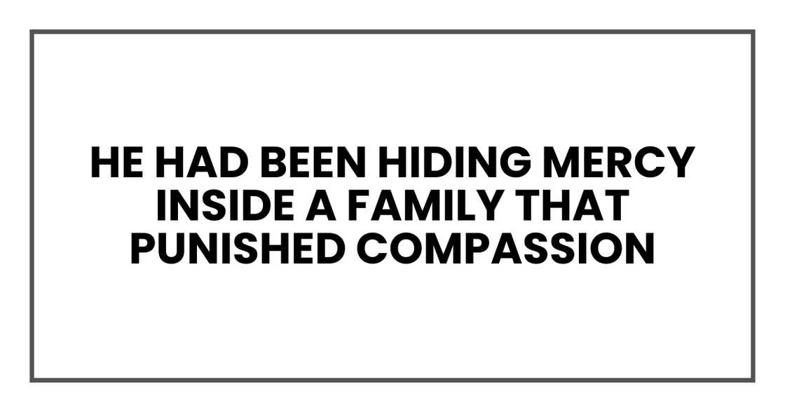 Hidden mercy Hidden mercy