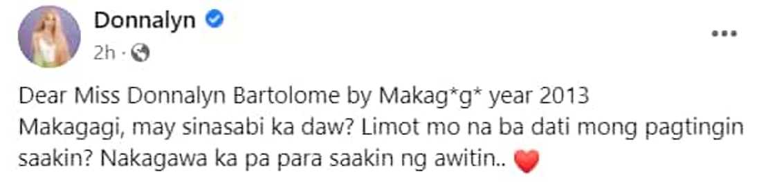Donnalyn Bartolome, pumalag sa post ni MG tungkol sa kanyang birthday celebration Donnalyn Bartolome, pumalag sa post ni MG tungkol sa kanyang birthday celebration