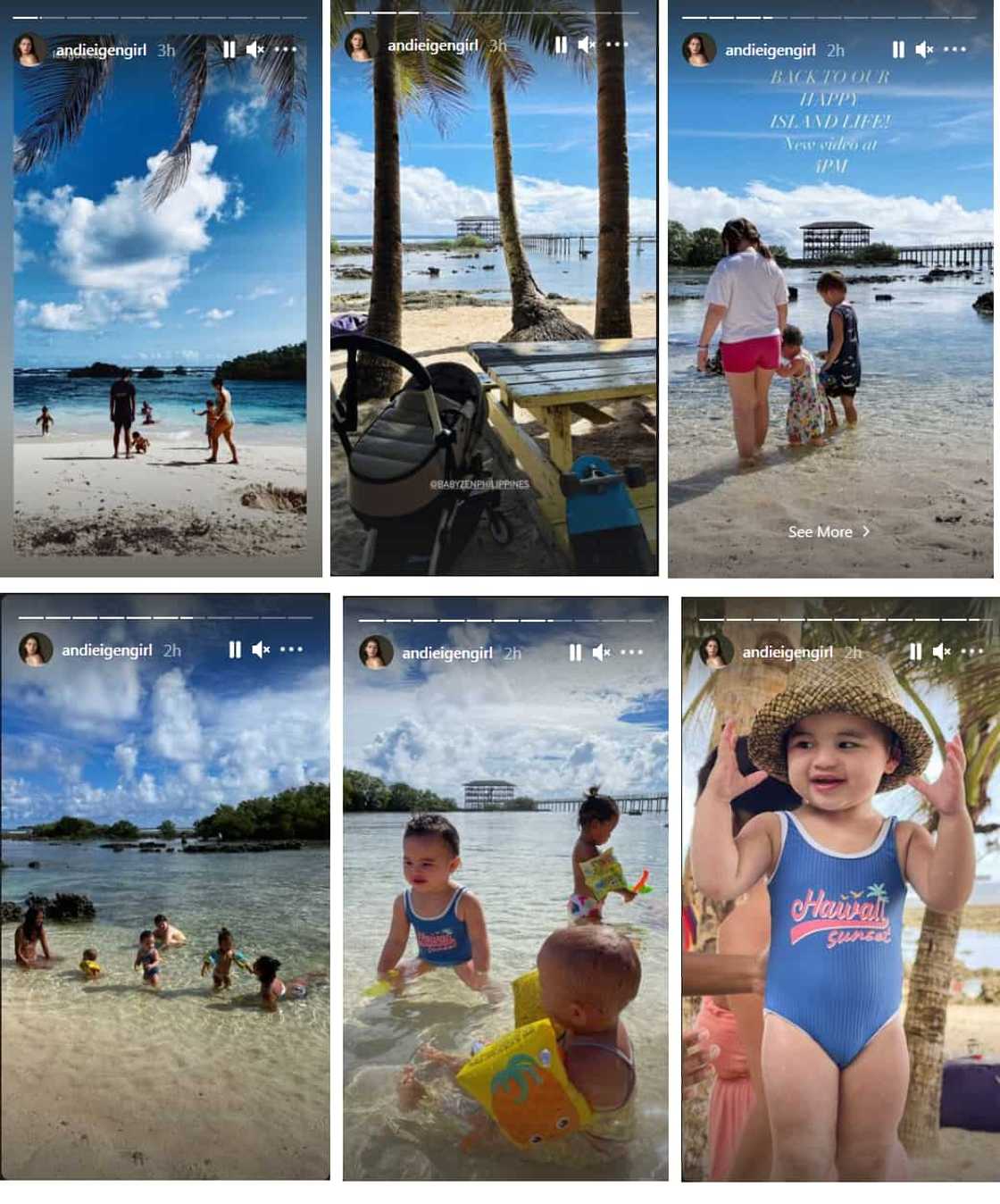 Andi Eigenmann, family return to Siagao with baby Koa; Andi posts photos