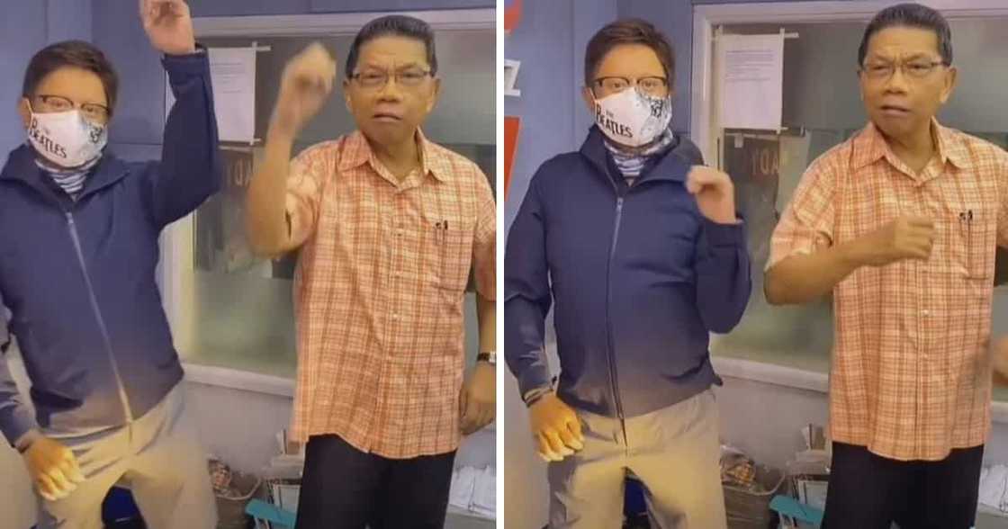 Arnold Clavio, binalikan ang dance video nila ni Mike Enriquez Arnold Clavio, binalikan ang dance video nila ni Mike Enriquez