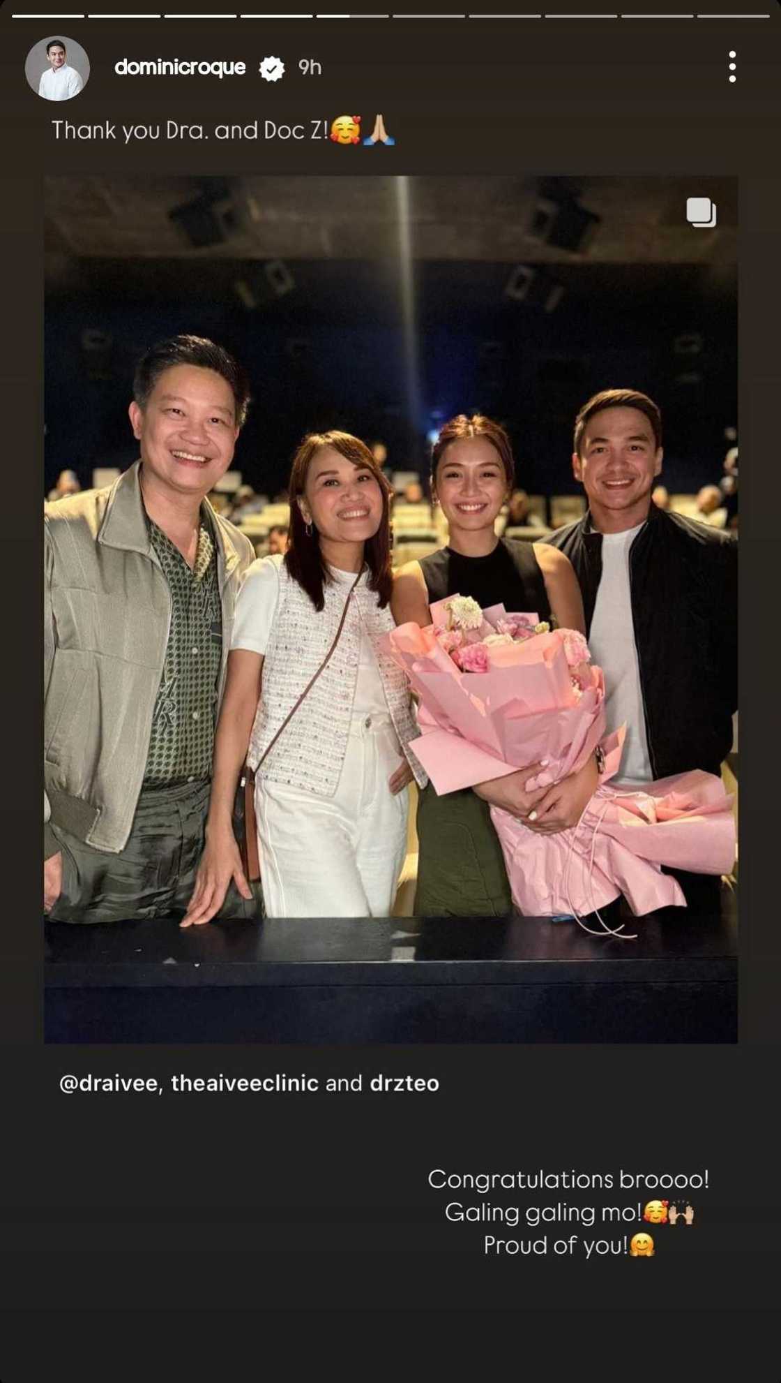 Dominic Roque, nagpahayag ng suporta kay Kathryn Bernardo sa tagumpay ng 'HLA'