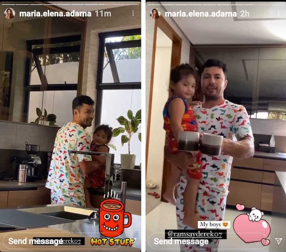 Ellen Adarna posts adorable video of Derek Ramsay and Elias preparing coffee Ellen Adarna posts adorable video of Derek Ramsay and Elias preparing coffee