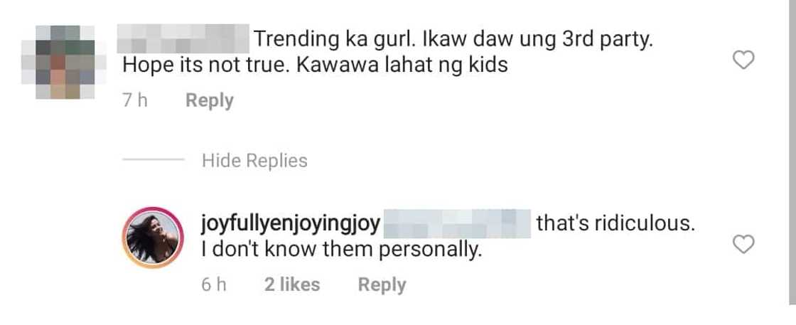 Jomari Yllana's ex-partner Joy Reyes denies being involved with Paolo Contis Jomari Yllana's ex-partner Joy Reyes denies being involved with Paolo Contis