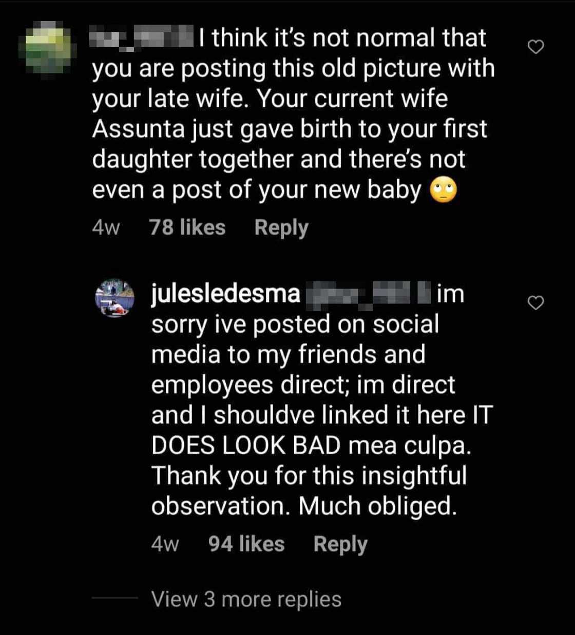 Jules Ledesma, sinagot ang netizen na pumuna sa picture ng kanyang namayapang asawa Jules Ledesma, sinagot ang netizen na pumuna sa picture ng kanyang namayapang asawa
