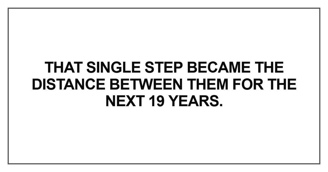 That single step became the distance That single step became the distance