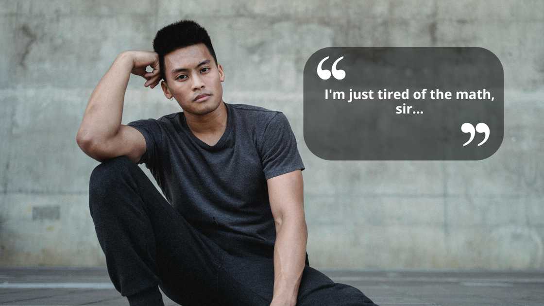 A worried student A worried student