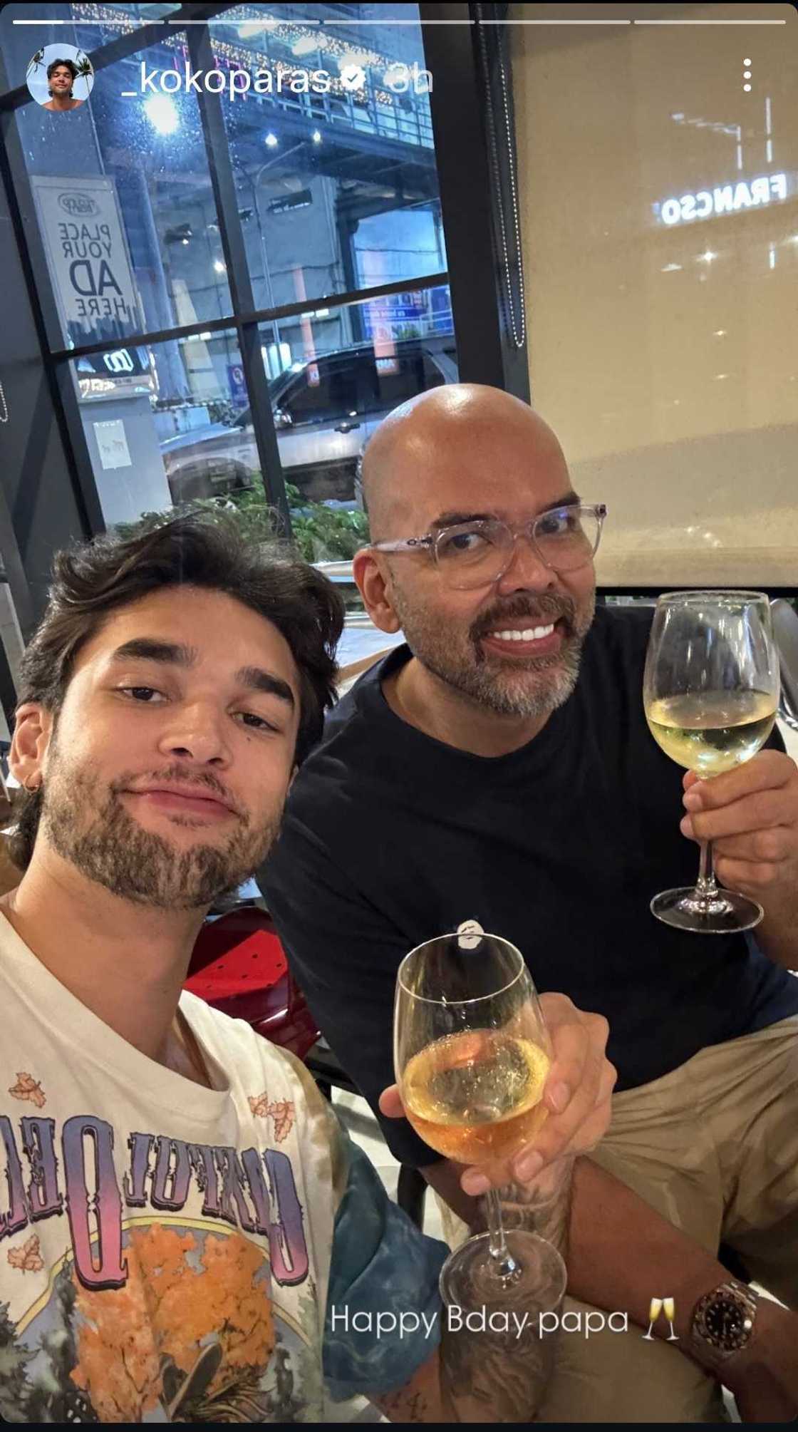 Kobe Paras greets dad Benjie Paras with warm birthday posts online