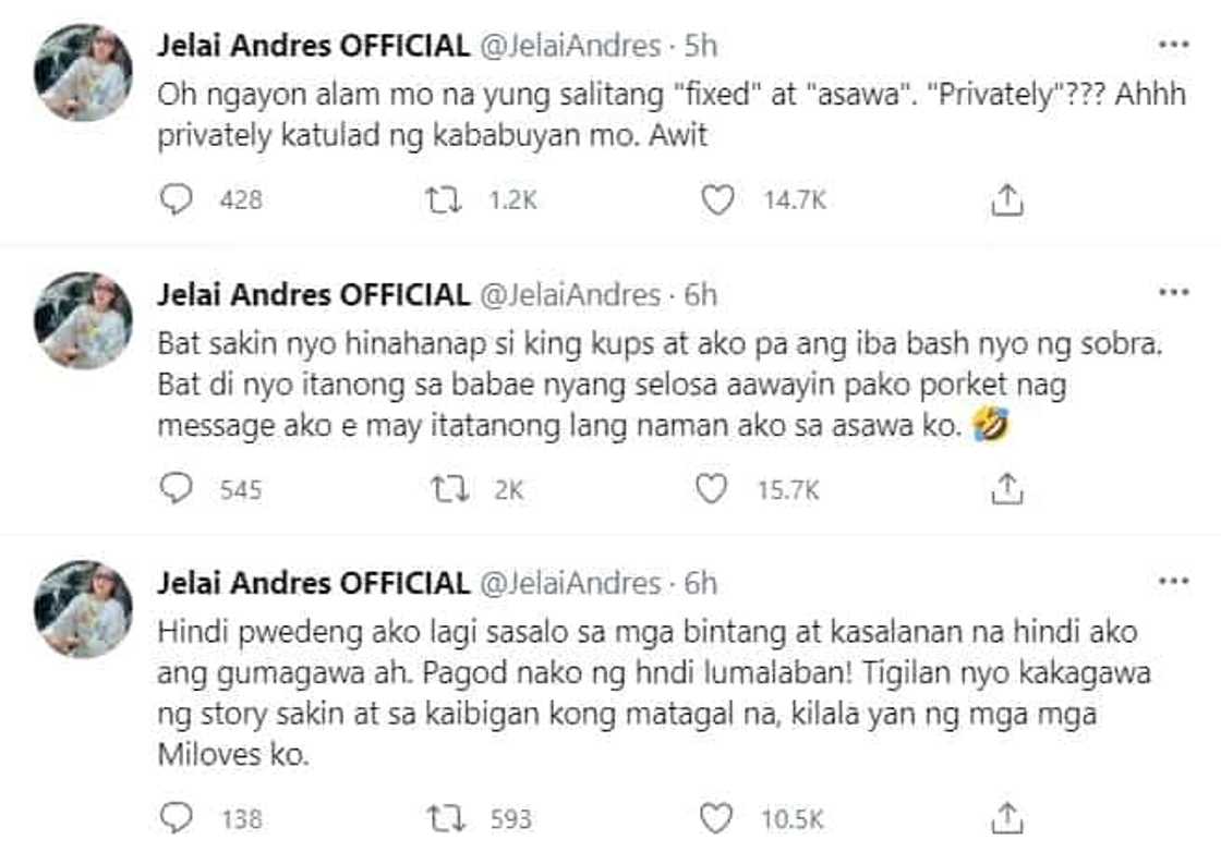 “Yung mga pangit ang kakapal ng mukha!” Iwa Moto comments on Jelai-Jon issue