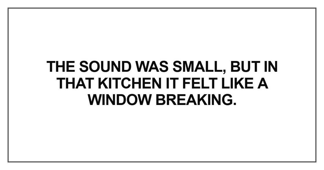 The sound was small The sound was small