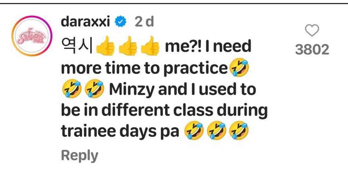 Sandara Park, napahanga sa ‘Gento’ dance cover ng dating kagrupo sa 2NE1 na si Minzy Sandara Park, napahanga sa ‘Gento’ dance cover ng dating kagrupo sa 2NE1 na si Minzy