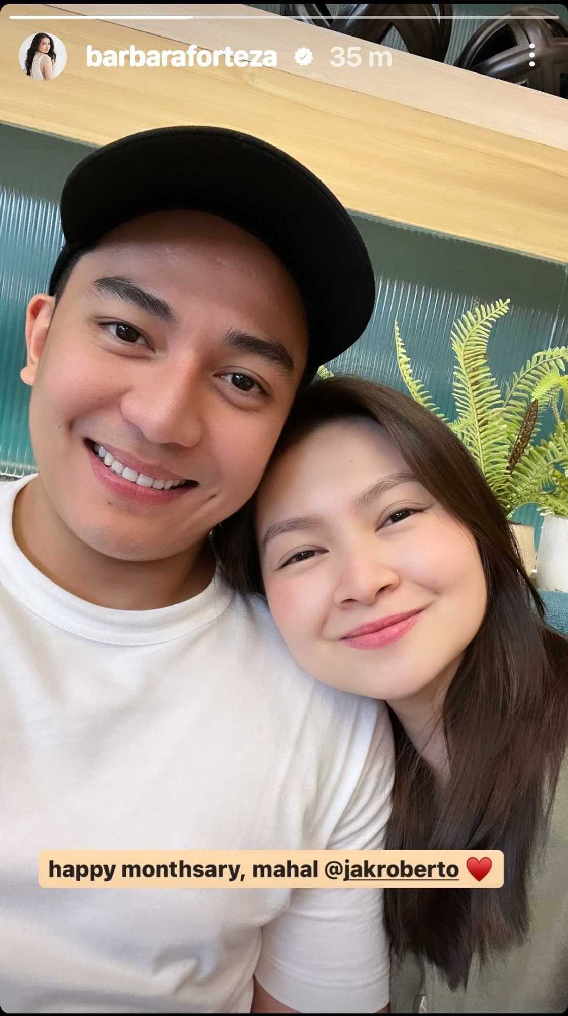 Barbie Forteza shares sweet post for Jak Roberto on their monthsary Barbie Forteza shares sweet post for Jak Roberto on their monthsary