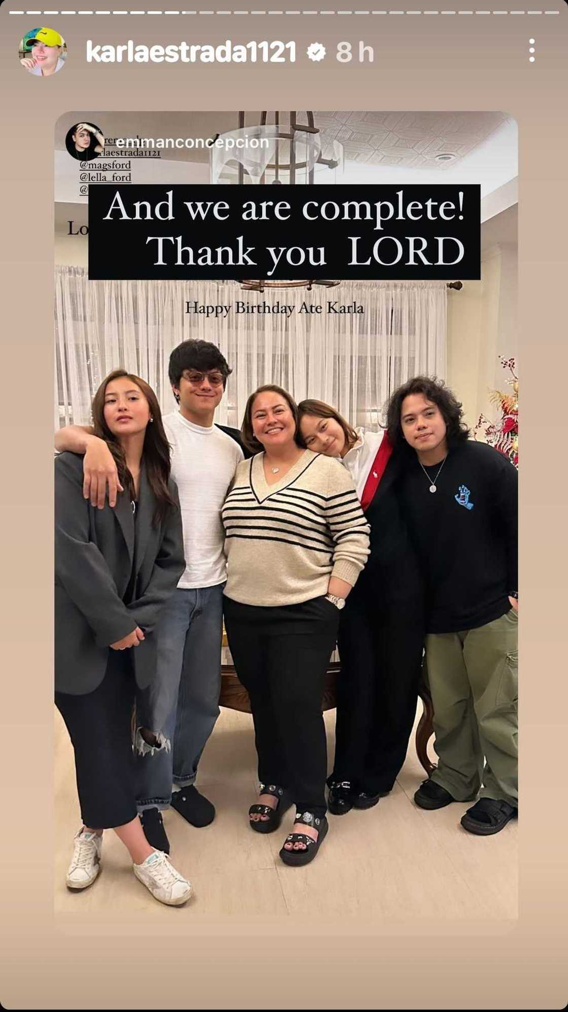 Karla Estrada, ilang pasilip sa birthday celebration niya kasama ang mga mahal sa buhay, viral Karla Estrada, ilang pasilip sa birthday celebration niya kasama ang mga mahal sa buhay, viral