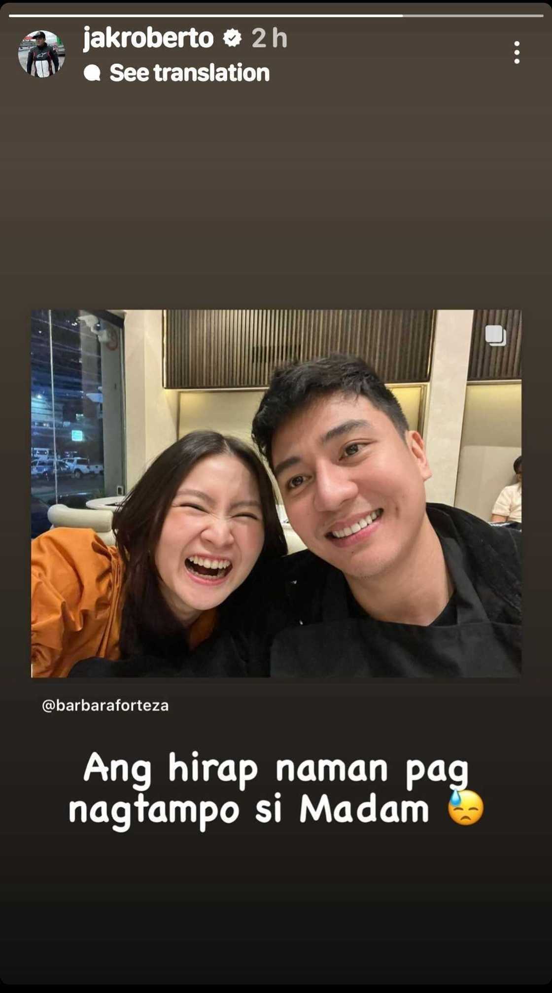 Jak Roberto matapos magtampo umano ni Barbie Forteza: “Simula ngayon alam ko na gagawin” Jak Roberto matapos magtampo umano ni Barbie Forteza: “Simula ngayon alam ko na gagawin”