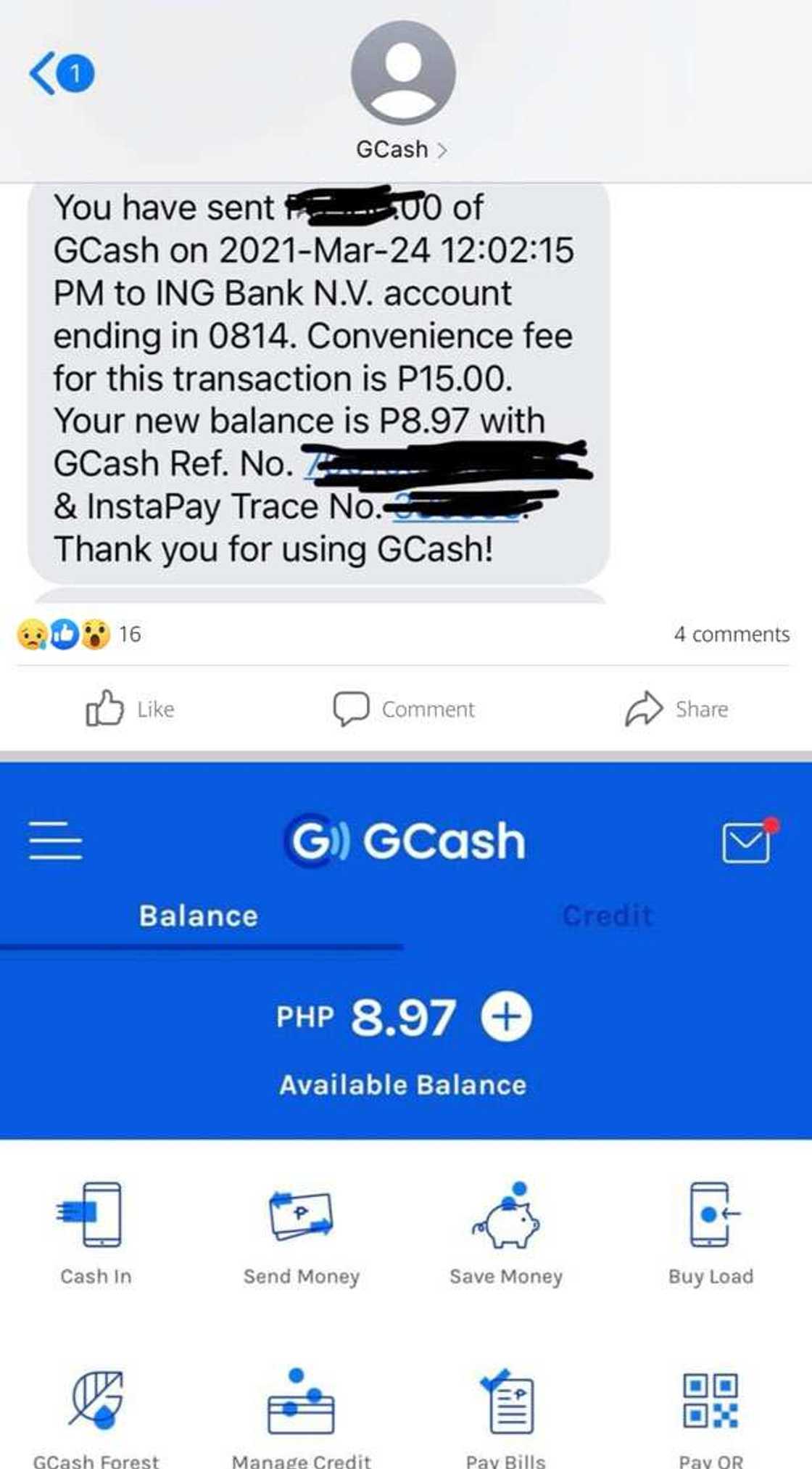 Nabudol! Ronnie Liang loses thousands after "Gcash agent" chatted with him