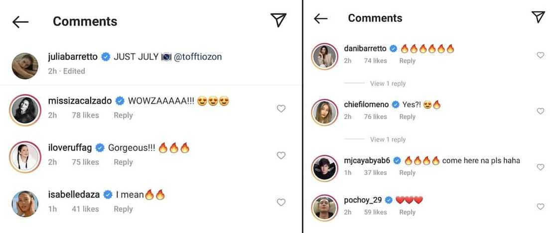 Celebrities swoon over Julia Barretto's stunning new photoshoot Celebrities swoon over Julia Barretto's stunning new photoshoot