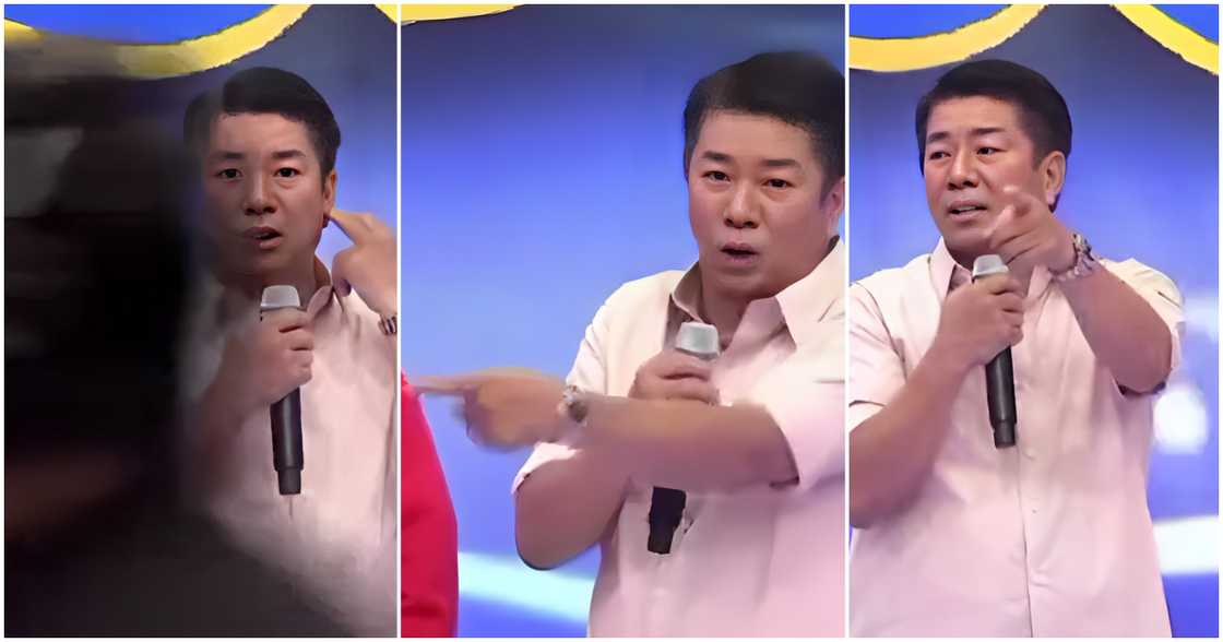Willie Revillame, napagsabihan ang floor direktor na dumaan sa harap ng camera Willie Revillame, napagsabihan ang floor direktor na dumaan sa harap ng camera