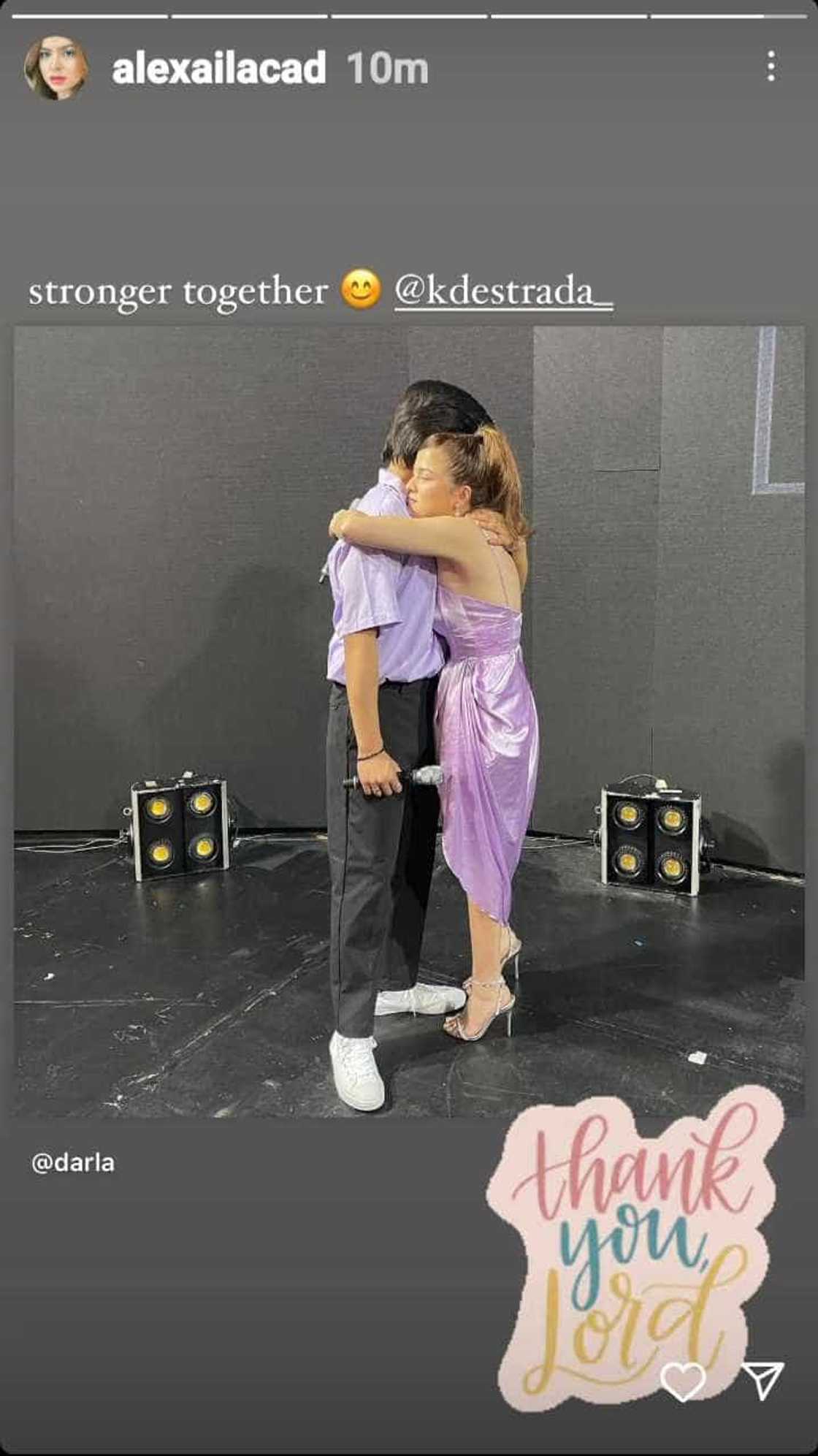 Alexa Ilacad on her hugging photo with KD Estrada: “stronger together” Alexa Ilacad on her hugging photo with KD Estrada: “stronger together”