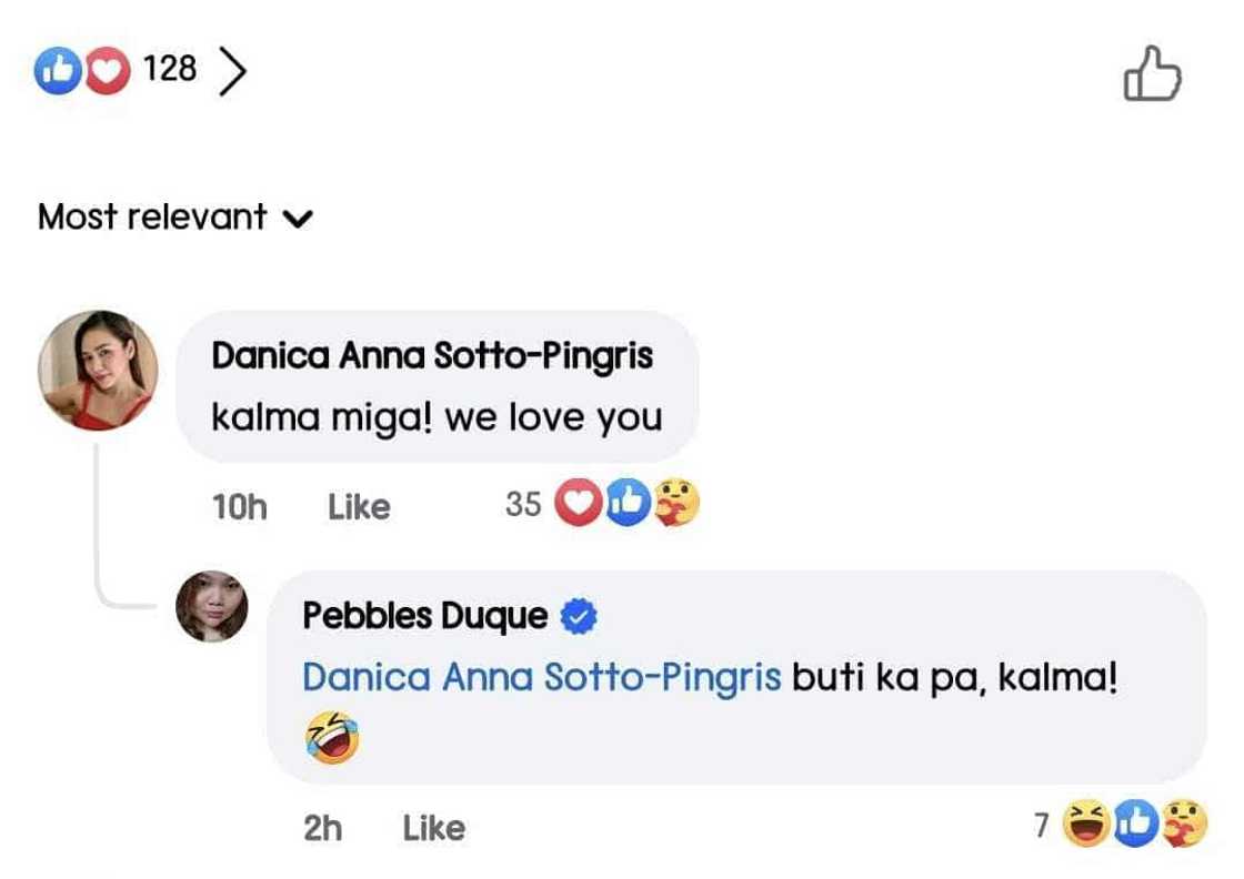 Danica Sotto, nag-iwan ng comment sa post ni Pebbles Duque kay Marc Pingris Danica Sotto, nag-iwan ng comment sa post ni Pebbles Duque kay Marc Pingris