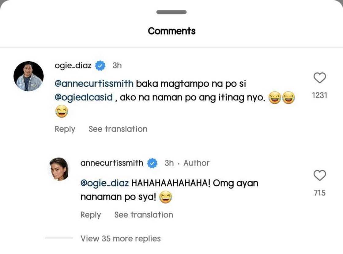 Ogie Diaz teases Anne Curtis over wrong tag: "Baka magtampo na po si Ogie Alcasid" Ogie Diaz teases Anne Curtis over wrong tag: "Baka magtampo na po si Ogie Alcasid"