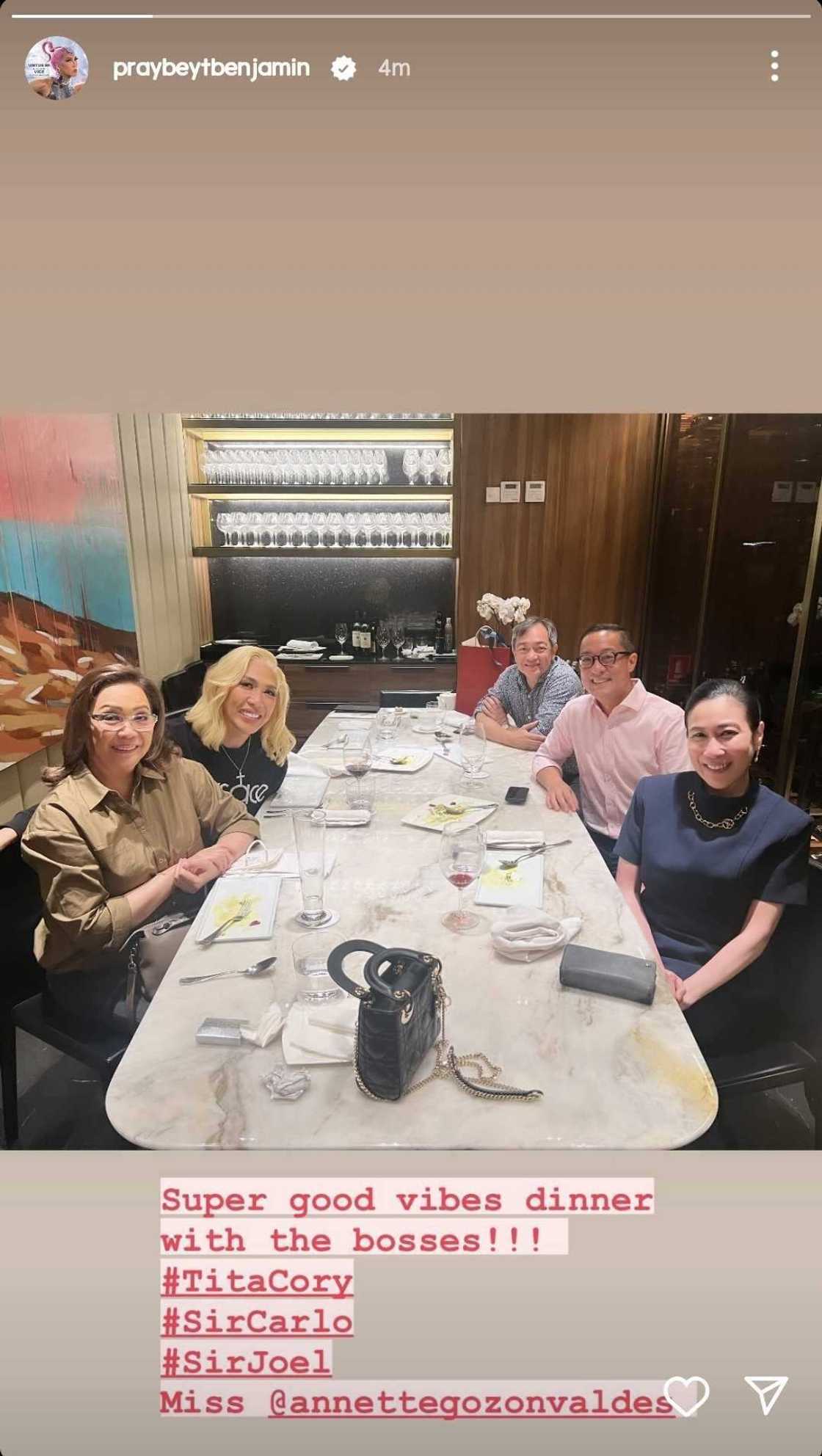 Vice Ganda spends time with Kapamilya and Kapuso executives Vice Ganda spends time with Kapamilya and Kapuso executives