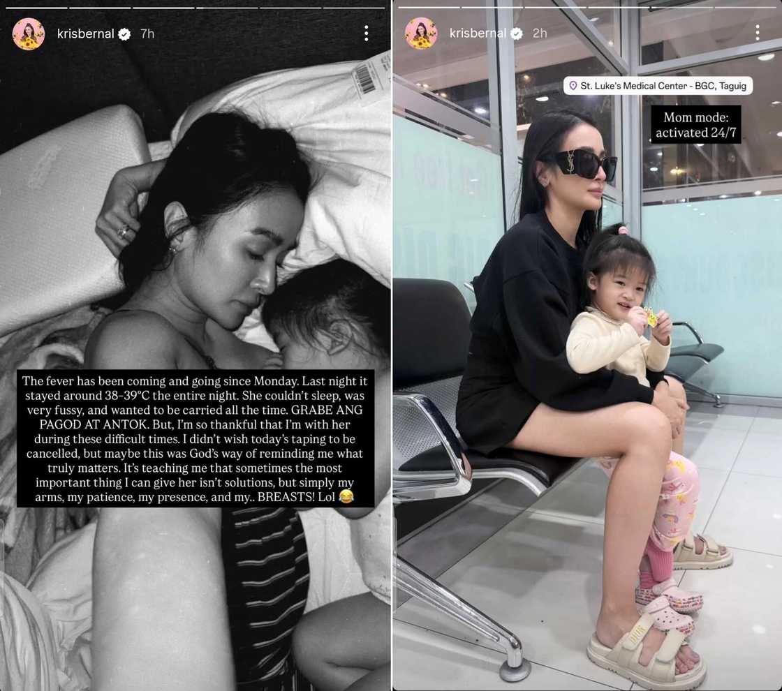 Kris Bernal, emosyonal sa pag-aalaga sa may sakit na anak na si Hailee