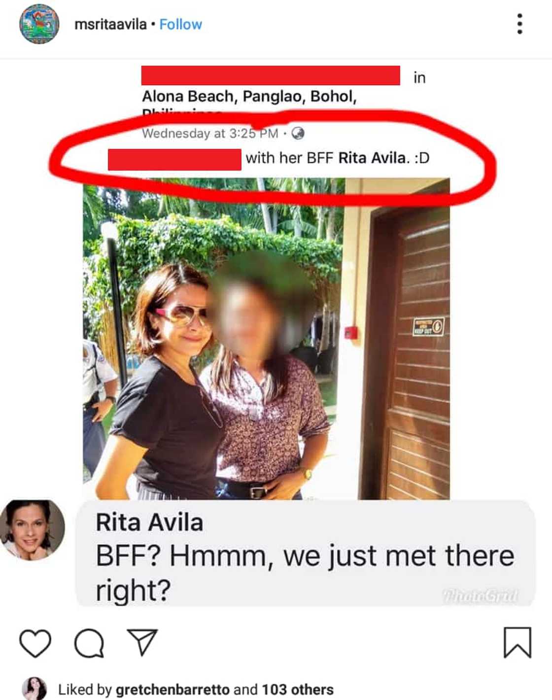 Rita Avila has heated argument with netizens after calling out person who claims to be her 'BFF' Rita Avila has heated argument with netizens after calling out person who claims to be her 'BFF'