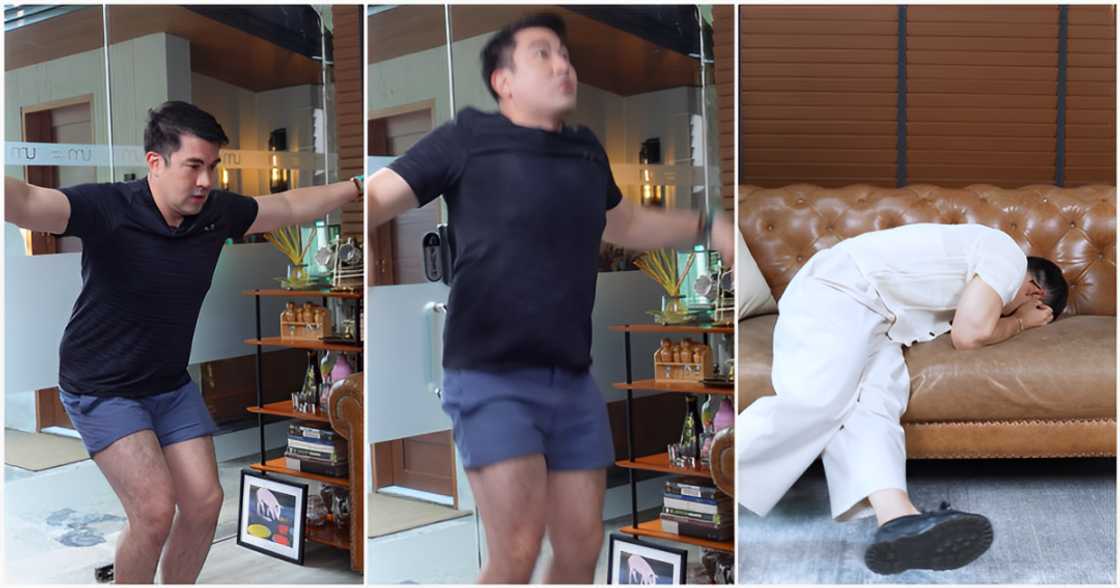 Carlos Yulo, napadapa sa sofa sa sobrang tawa dahil sa exhibition ni Luis Manzano Carlos Yulo, napadapa sa sofa sa sobrang tawa dahil sa exhibition ni Luis Manzano