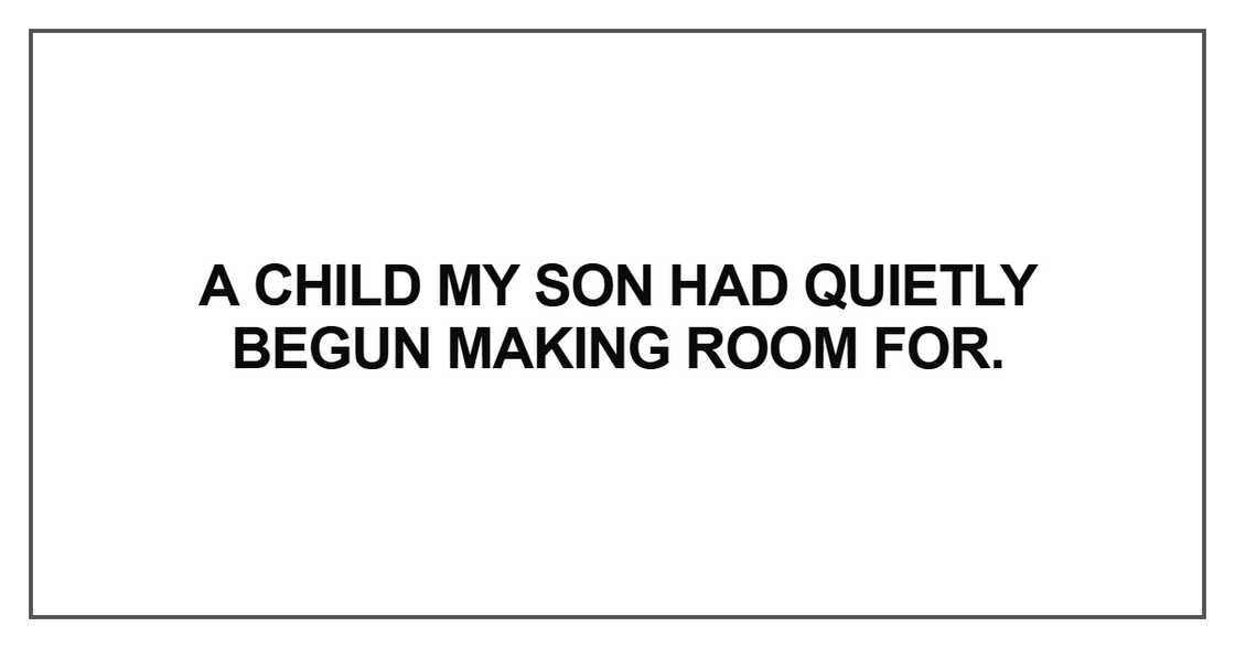 A child my son had quietly beg
