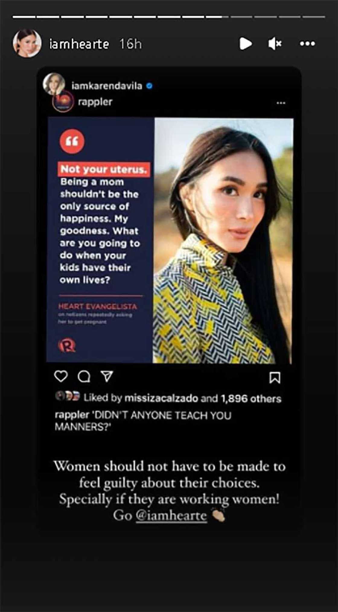 Karen Davila, pinuri si Heart Evangelista dahil sa matapang na pagresbak sa basher: “Go @iamhearte” Karen Davila, pinuri si Heart Evangelista dahil sa matapang na pagresbak sa basher: “Go @iamhearte”